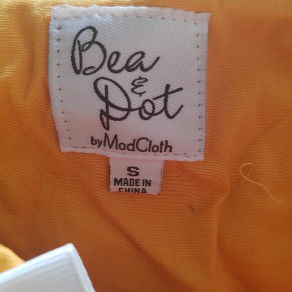 Bea and Dot by Mid cloth vintage inspired yellow top - Picture 3 of 3